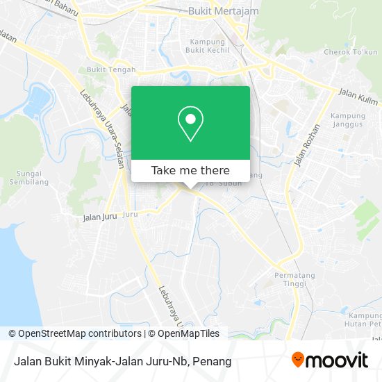 Peta Jalan Bukit Minyak-Jalan Juru-Nb