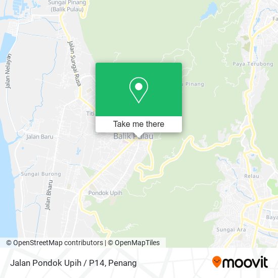 Jalan Pondok Upih / P14 map