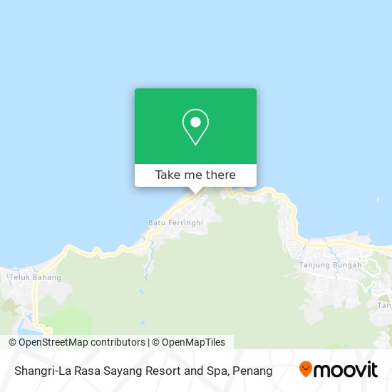 Shangri-La Rasa Sayang Resort and Spa map