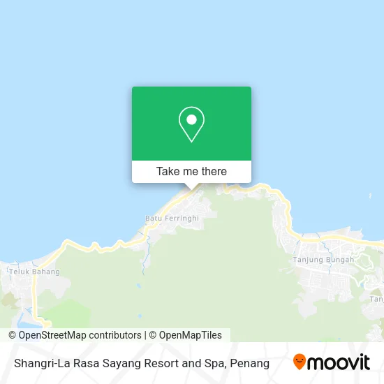 Shangri-La Rasa Sayang Resort and Spa map