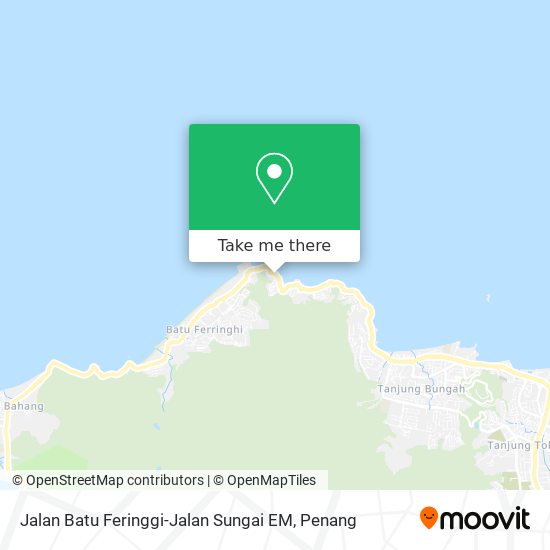 Peta Jalan Batu Feringgi-Jalan Sungai EM