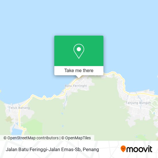 Peta Jalan Batu Feringgi-Jalan Emas-Sb