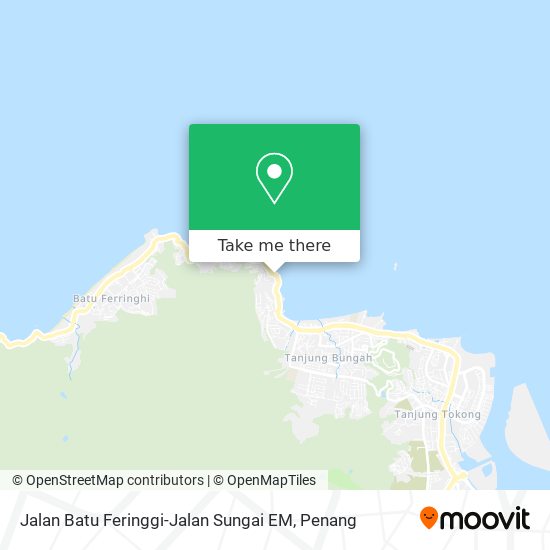 Peta Jalan Batu Feringgi-Jalan Sungai EM