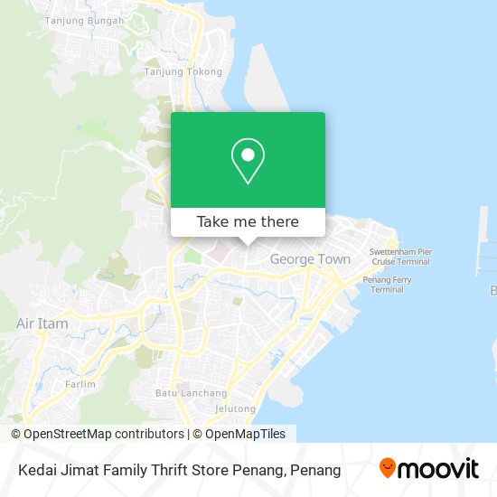 Kedai Jimat Family Thrift Store Penang map