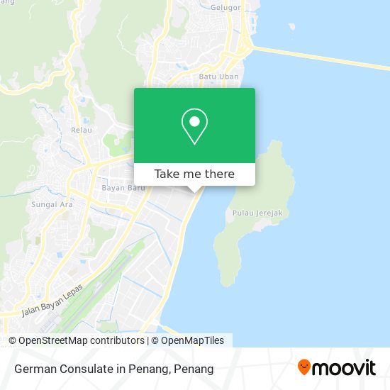 German Consulate in Penang map