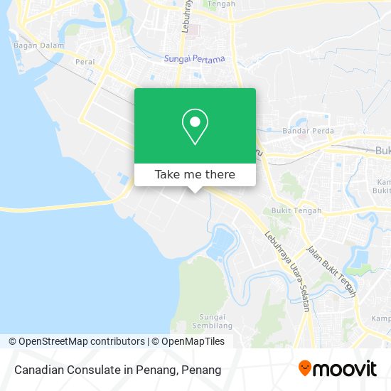 Canadian Consulate in Penang map