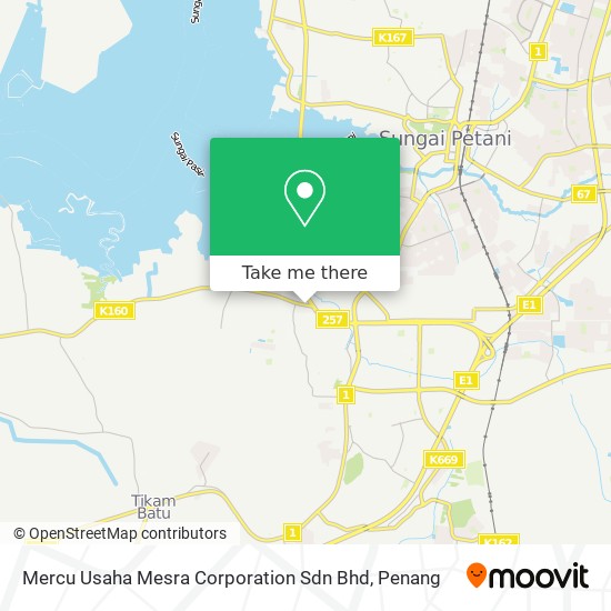 Peta Mercu Usaha Mesra Corporation Sdn Bhd