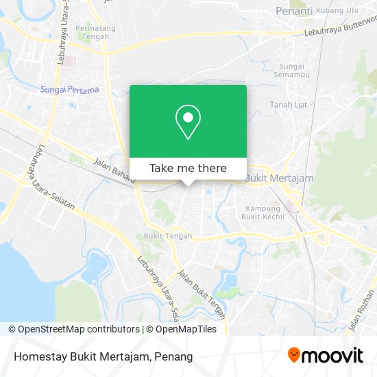 Peta Homestay Bukit Mertajam