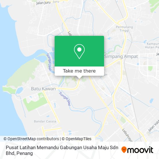 Peta Pusat Latihan Memandu Gabungan Usaha Maju Sdn Bhd