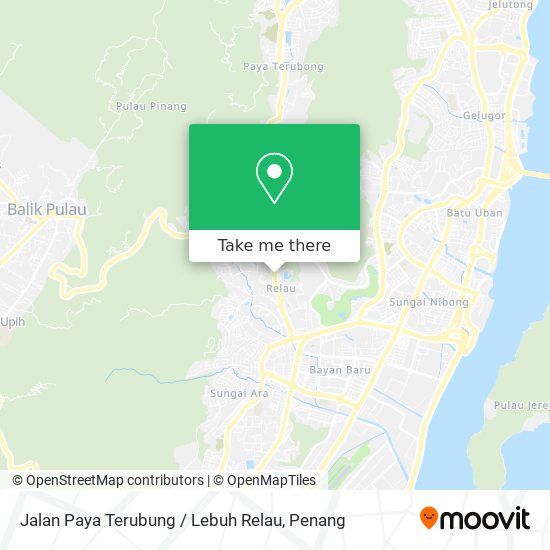 Peta Jalan Paya Terubung / Lebuh Relau