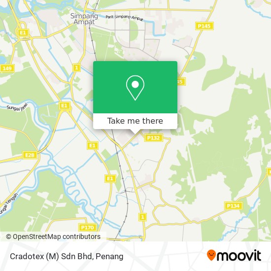 Cradotex (M) Sdn Bhd map