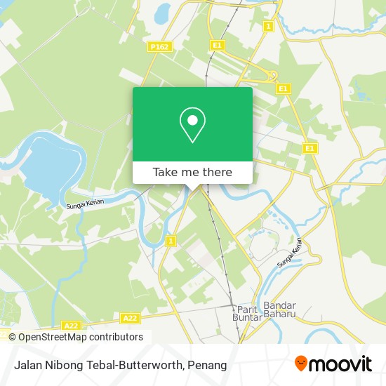 Jalan Nibong Tebal-Butterworth map