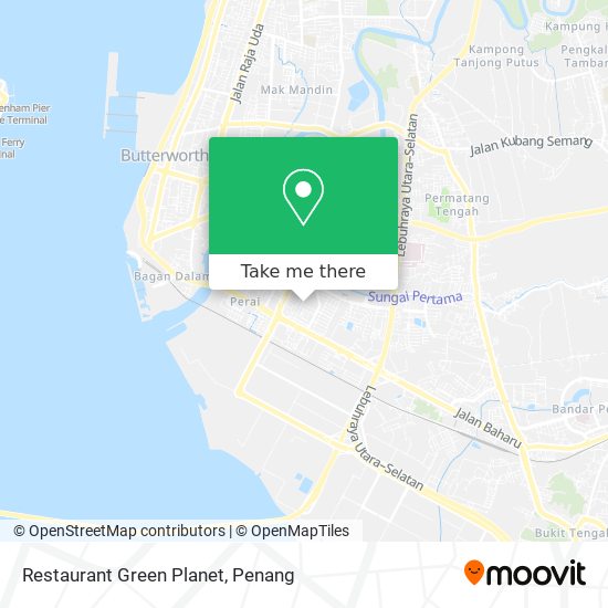 Restaurant Green Planet map