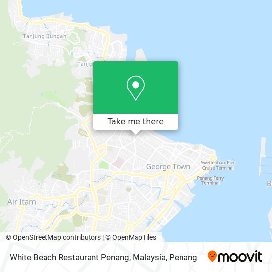 White Beach Restaurant Penang, Malaysia map