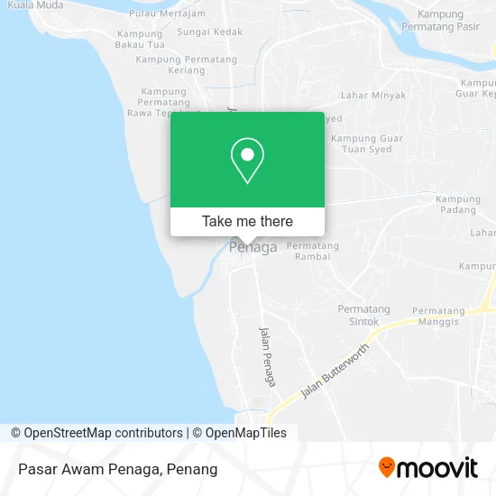 Pasar Awam Penaga map