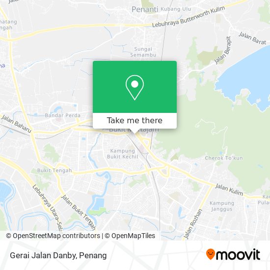 Gerai Jalan Danby map