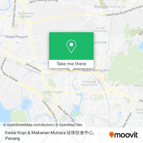 Peta Kedai Kopi & Makanan Mutiara 珍珠饮食中心