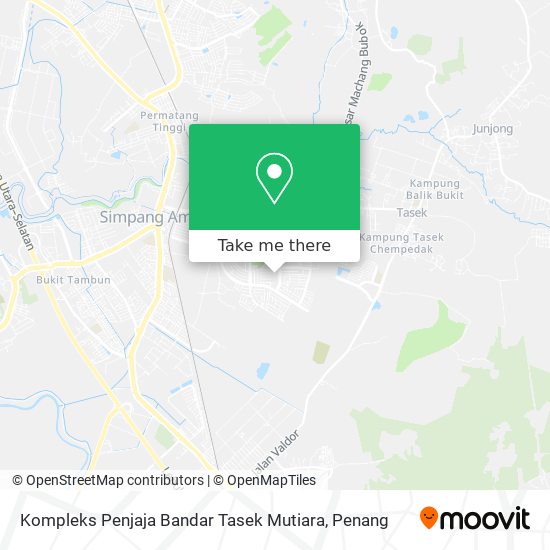 Peta Kompleks Penjaja Bandar Tasek Mutiara