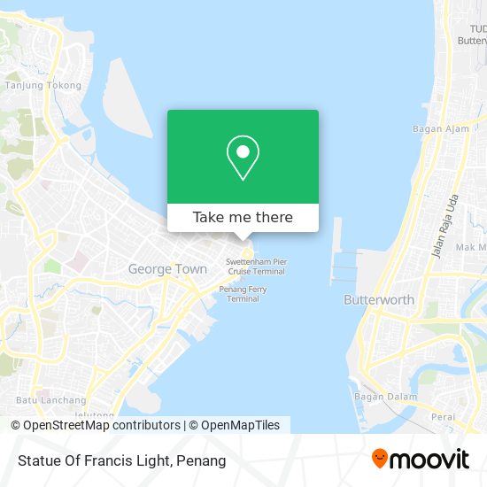 Statue Of Francis Light map