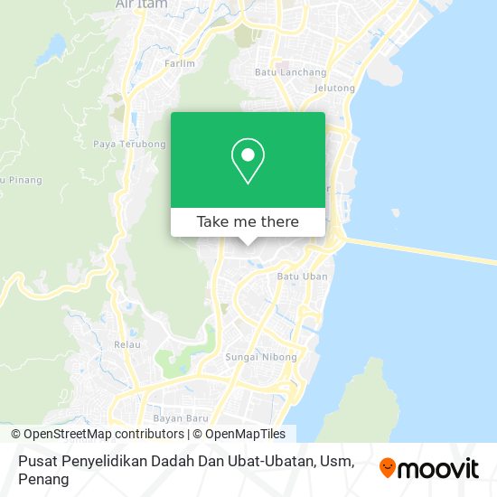 Peta Pusat Penyelidikan Dadah Dan Ubat-Ubatan, Usm