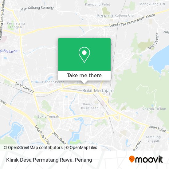 Peta Klinik Desa Permatang Rawa