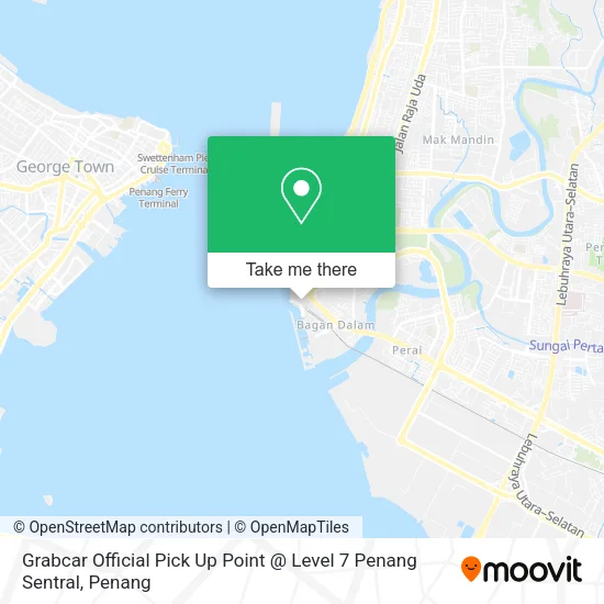 Grabcar Official Pick Up Point @ Level 7 Penang Sentral map