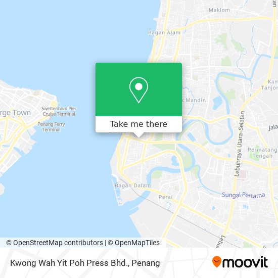 Peta Kwong Wah Yit Poh Press Bhd.
