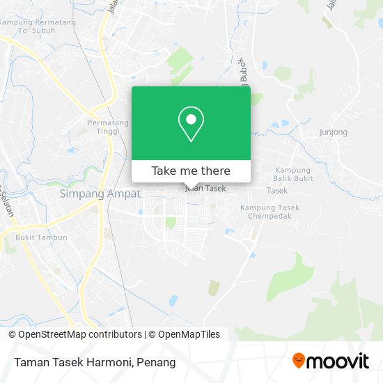 Taman Tasek Harmoni map