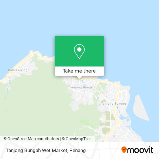 Peta Tanjong Bungah Wet Market