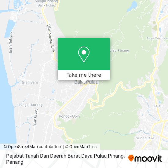 Pejabat Tanah Dan Daerah Barat Daya Pulau Pinang map