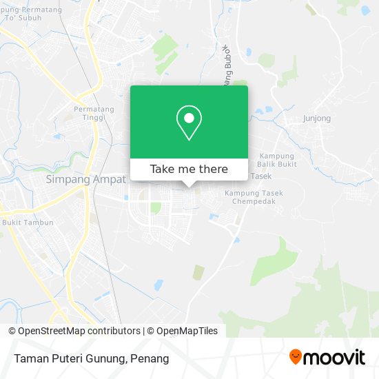 Taman Puteri Gunung map