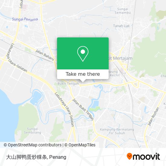 Peta 大山脚鸭蛋炒粿条