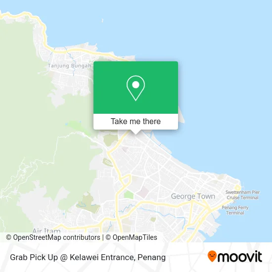 Grab Pick Up @ Kelawei Entrance map
