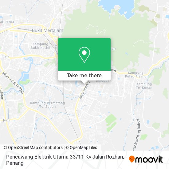Peta Pencawang Elektrik Utama 33 / 11 Kv Jalan Rozhan