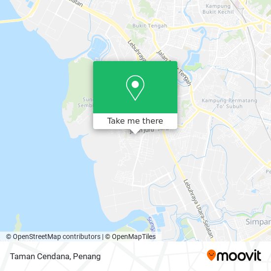 Taman Cendana map