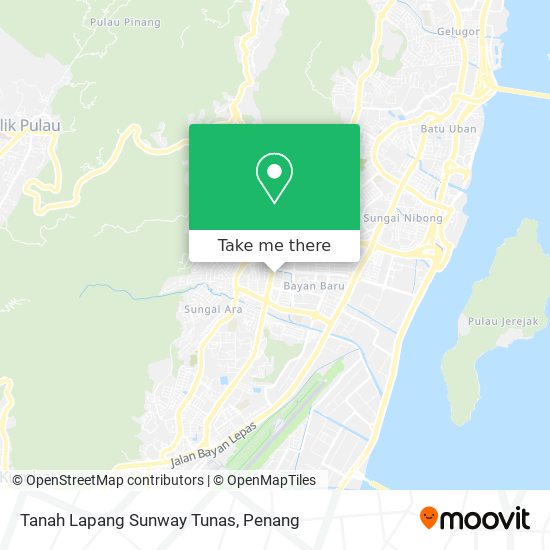 Tanah Lapang Sunway Tunas map