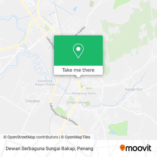 Dewan Serbaguna Sungai Bakap map