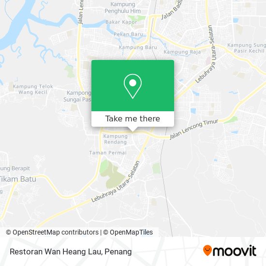 Peta Restoran Wan Heang Lau