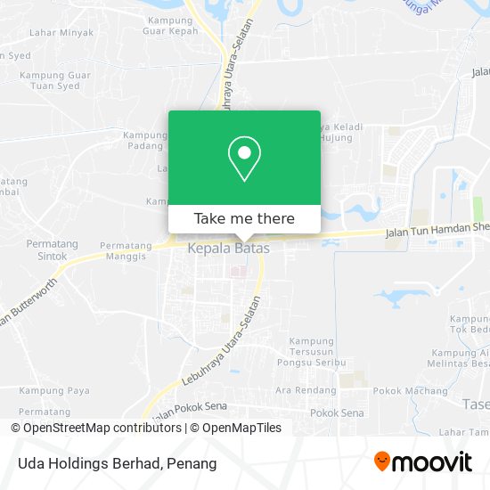 Uda Holdings Berhad map