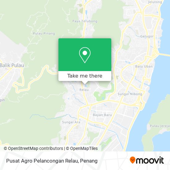 Peta Pusat Agro Pelancongan Relau