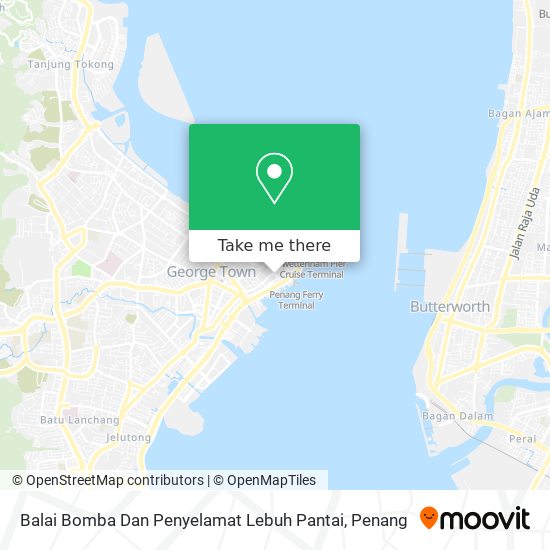 Balai Bomba Dan Penyelamat Lebuh Pantai map