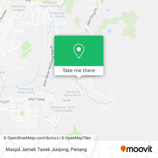 Peta Masjid Jamek Tasek Junjong