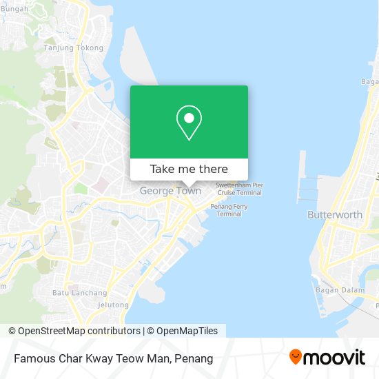 Famous Char Kway Teow Man map