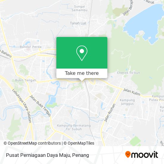 Pusat Perniagaan Daya Maju map