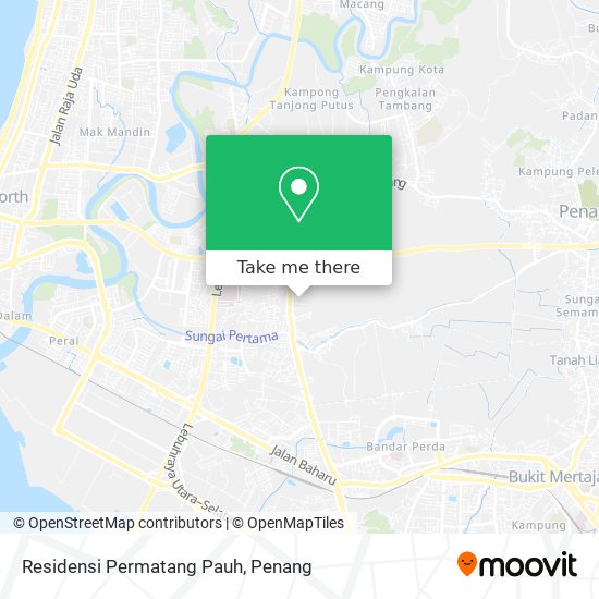 Residensi Permatang Pauh map