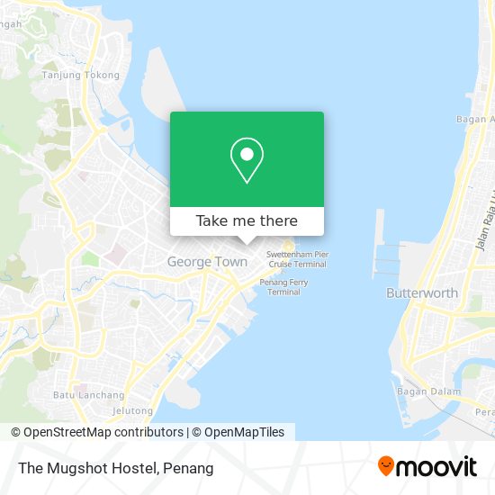 The Mugshot Hostel map