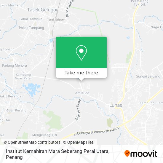 Peta Institut Kemahiran Mara Seberang Perai Utara