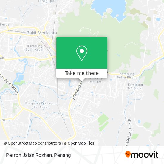 Petron Jalan Rozhan map