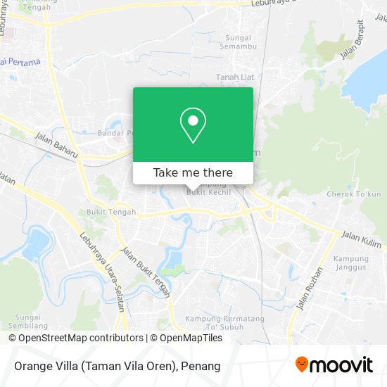 Peta Orange Villa (Taman Vila Oren)