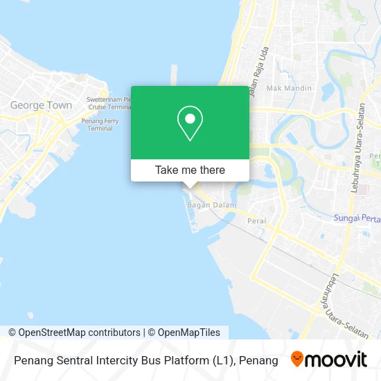 Penang Sentral Intercity Bus Platform (L1) map